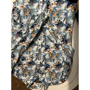 PAISLEY & GRAY Slim Fit White Rainforest Button Down Shirt Size Xl Boys 18